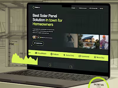Solar Panel Business · Webflow Design & Development