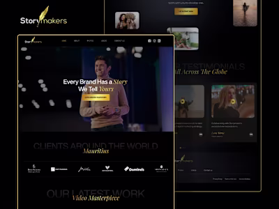 Story Makers | Figma Design | Webflow Development