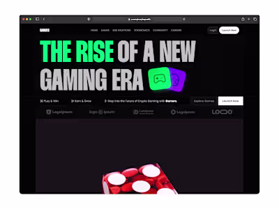 Gamerge - Website Design