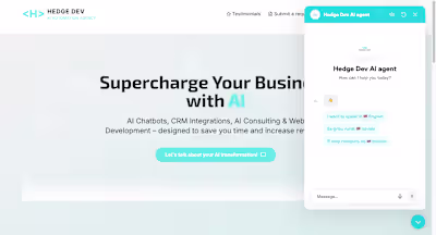 Business Website with Integrated Automation