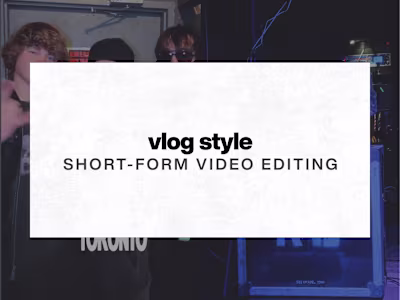 Vlog-Style Short-Form Editing for Touring Artists