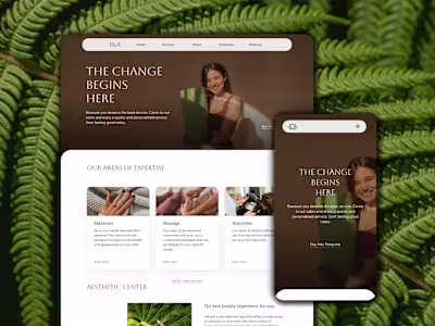 Wellness Website Template with Real-World Results