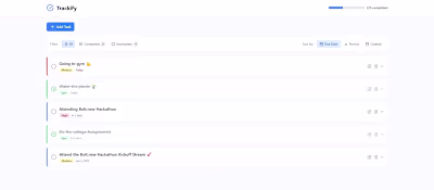 Trackify - A Simple Task Tracker App