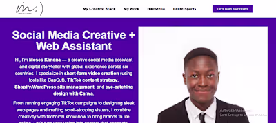 Personal Landing page