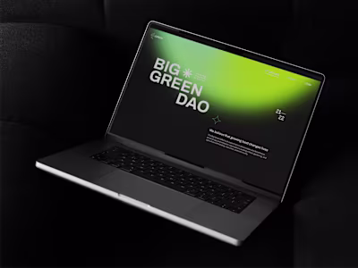 Big Green DAO: Web Design and Development