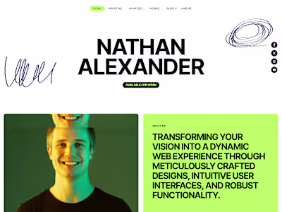 Wordpress Portfolio Website