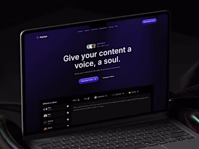 Aiyaiya — AI SaaS Landing Page (TTS)