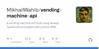 Vending Machine API Development