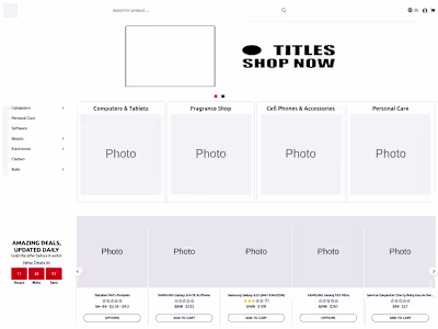 Developed Custom eCommerce Software