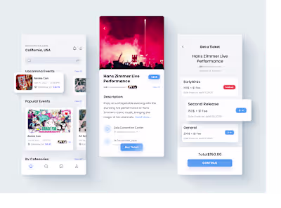 Ticketing App UI/UX Design
