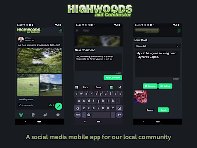 Highwoods Community Social Media App