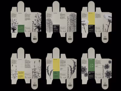 Eco-editorial brand system built around