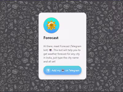 Forecast (A Telegram Bot)