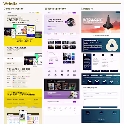 Website and landing page work
