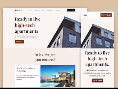 Lead-Generating Website for Estate Group