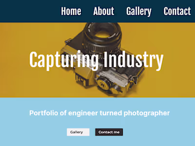 Case study : Photographer
