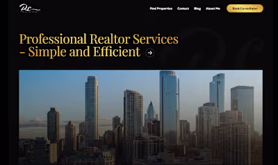 Website for Professional Realtor services