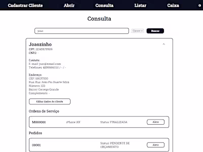 🧰 Web system for an electronics workshop