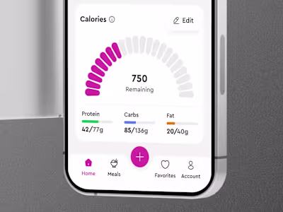 Nutrition & Meal Tracker App