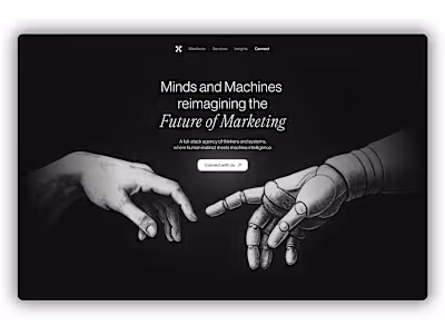 Landing Page Design - Human x AI Marketing Agency