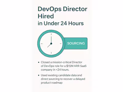 DevOps Director Hired in Under 24 Hours