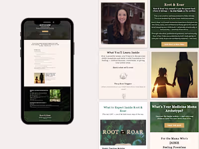 Root & Roar: Kajabi Funnel & Course Build