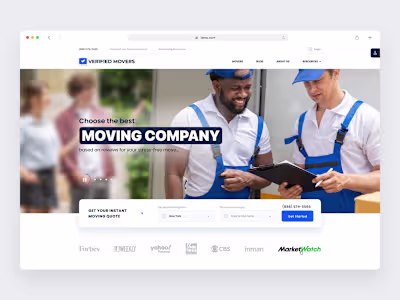Conversion-Focused Website Redesign for Verified Movers