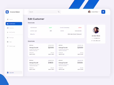 Invoice Maker App Design