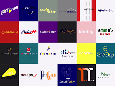 25 Logo designs of Various Types for various Companies 