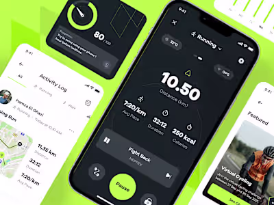Sportly – Health & Fitness Platform & App UI Design
