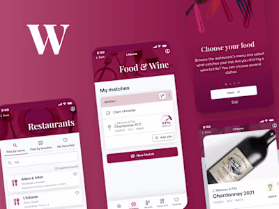 Making wine pairing app magical