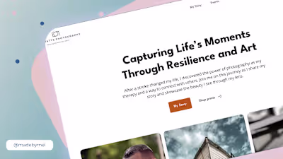 Comprehensive Website Redesign for Photographer