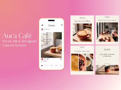 Aura Café — Social Ads & Instagram Content System