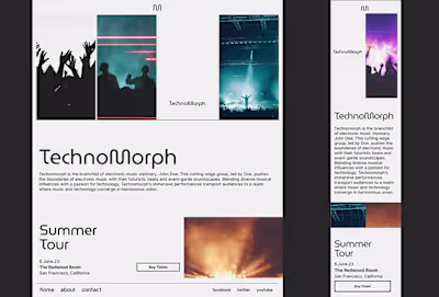 Framer Musician & Band Template