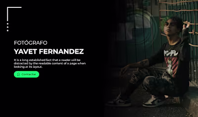 Error404Art - Photographer Landing Page