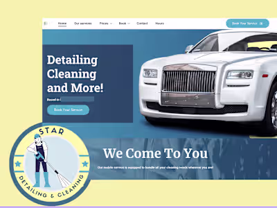 Car Detailing Website 