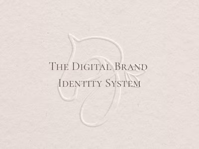The Digital Brand Identity System A refined identity package...