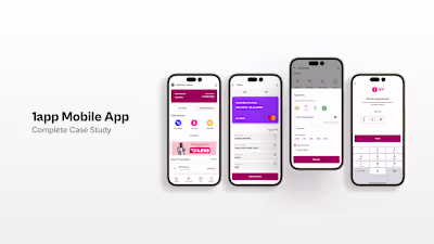 1app - Revamping Fintech UI for Enhanced User Experience