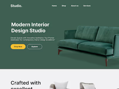 Interior Design Studio Website Design