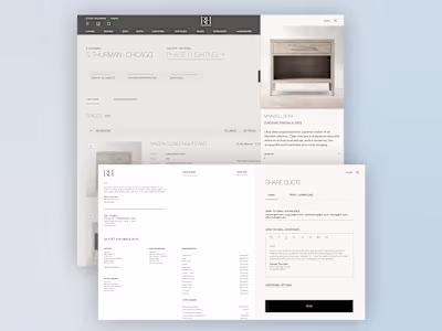 RH.com Concierge Platform Experience (UX, UI, Design Systems)