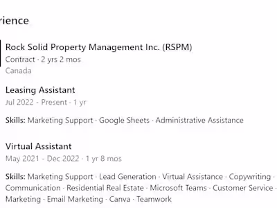 Virtual Assistant for a Real Estate Firm