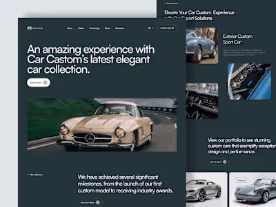Company Landing Page