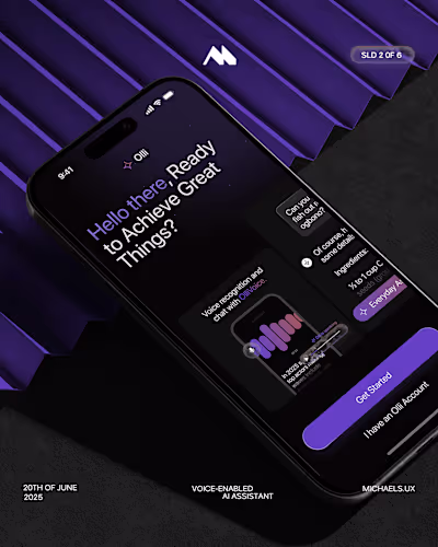 An AI assistant concept I designed that blends voice recogni...