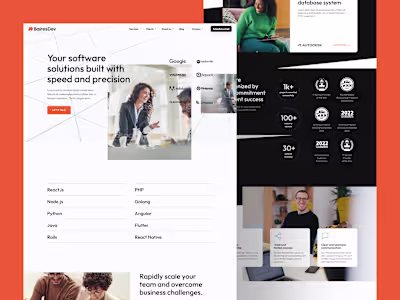Talent Outsourcing Website Design