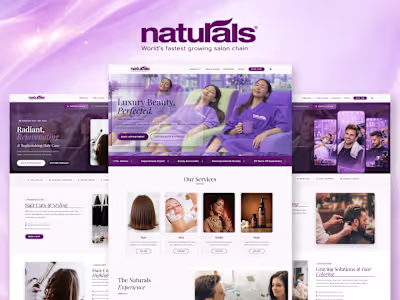 Luxury Digital Experience for Naturals Salon