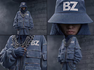 Built a complete 3D streetwear