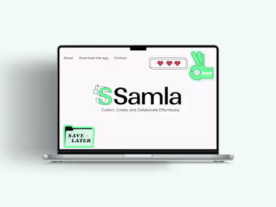 Samla - logo design for an app