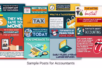 Custom social media posts