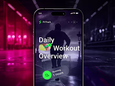 FitTrack - Fitness app design