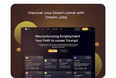 Dream Jobs website Design
